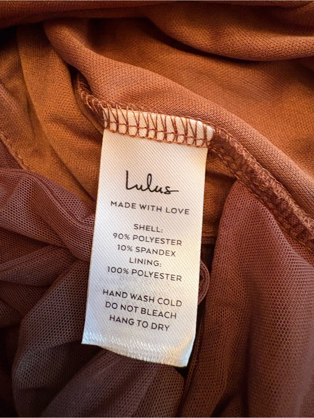 Lulu's Rust Tie-Back Crop Tank - Picture 3 of 3